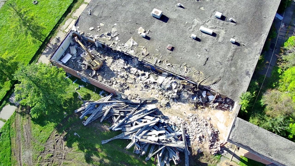 Watch: Demolition begins at CFI-West Campus